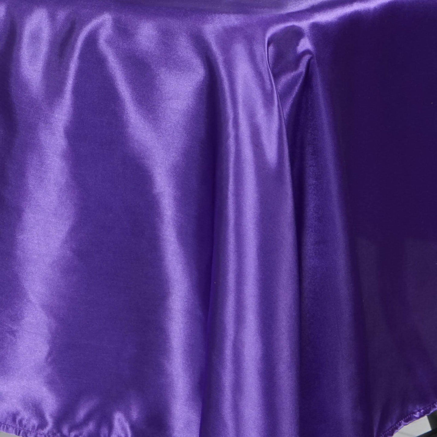 Satin Rectangular 60"x102" Tablecloth Purple - Smooth and Lustrous Table Cover - Linen Luxes