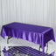Satin Rectangular 60"x102" Tablecloth Purple - Smooth and Lustrous Table Cover - Linen Luxes