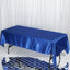 Satin Rectangular 60"x102" Tablecloth Royal Blue - Smooth and Lustrous Table Cover - Linen Luxes