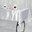 Satin Rectangular 60"x102" Tablecloth White - Smooth and Lustrous Finish for Weddings and Parties - Linen Luxes