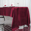 Satin Rectangular 60"x126" Tablecloth Burgundy - Smooth and Lustrous Table Cover - Linen Luxes