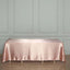 Satin Rectangular 60"x126" Tablecloth Dusty Rose - Smooth and Lustrous Table Cover - Linen Luxes