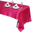 Satin Rectangular 60"x126" Tablecloth Fuchsia - Smooth and Lustrous Table Cover - Linen Luxes