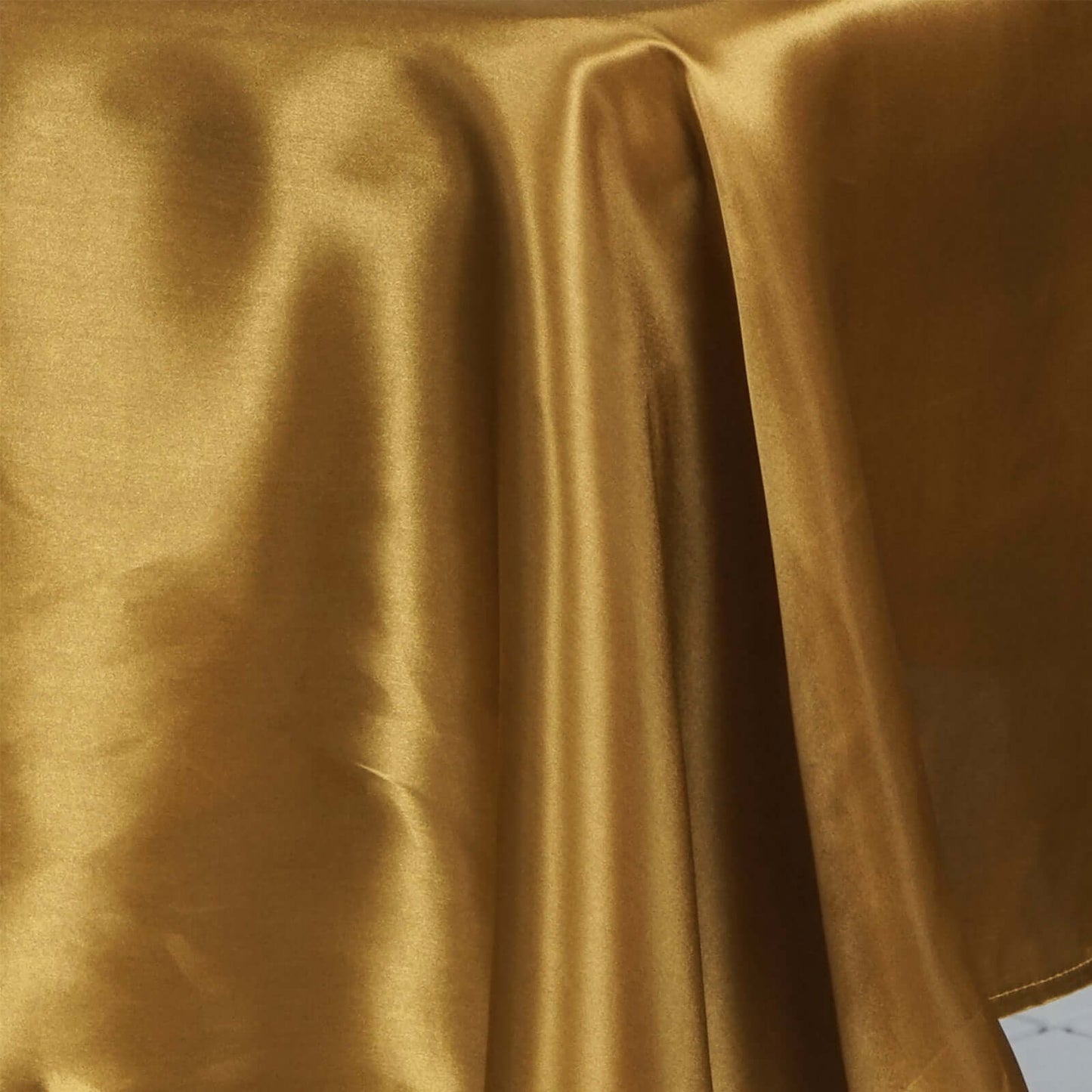 Satin Rectangular 60"x126" Tablecloth Gold - Smooth and Lustrous Finish for Weddings and Parties - Linen Luxes