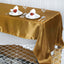 Satin Rectangular 60"x126" Tablecloth Gold - Smooth and Lustrous Finish for Weddings and Parties - Linen Luxes