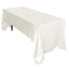 Satin Rectangular 60"x126" Tablecloth Ivory - Smooth and Lustrous Table Cover - Linen Luxes