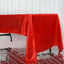 Satin Rectangular 60"x126" Tablecloth Red - Smooth and Lustrous Table Cover - Linen Luxes