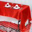 Satin Rectangular 60"x126" Tablecloth Red - Smooth and Lustrous Table Cover - Linen Luxes