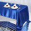 Satin Rectangular 60"x126" Tablecloth Royal Blue - Smooth and Lustrous Table Cover - Linen Luxes