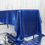 Satin Rectangular 60"x126" Tablecloth Royal Blue - Smooth and Lustrous Table Cover - Linen Luxes