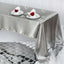 Satin Rectangular 60"x126" Tablecloth Silver - Smooth and Lustrous Table Cover - Linen Luxes