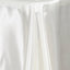 Satin Rectangular 72"x120" Tablecloth Ivory - Smooth & Easy to Maintain Table Cover - Linen Luxes
