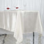 Satin Rectangular 72"x120" Tablecloth Ivory - Smooth & Easy to Maintain Table Cover - Linen Luxes