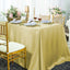 Satin Rectangular 90"x132" Tablecloth Champagne - Seamless Table Cover - Linen Luxes