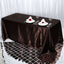 Satin Rectangular 90"x132" Tablecloth Chocolate - Seamless Table Cover - Linen Luxes