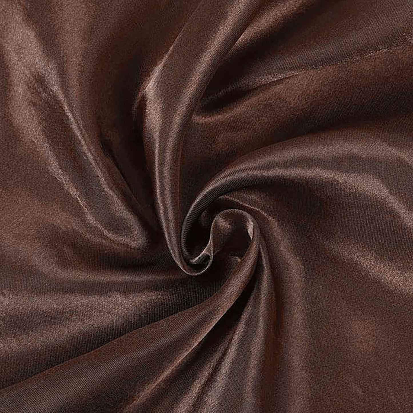 Satin Rectangular 90"x132" Tablecloth Chocolate - Seamless Table Cover - Linen Luxes