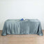 Satin Rectangular 90"x132" Tablecloth Dusty Blue - Seamless Table Cover - Linen Luxes