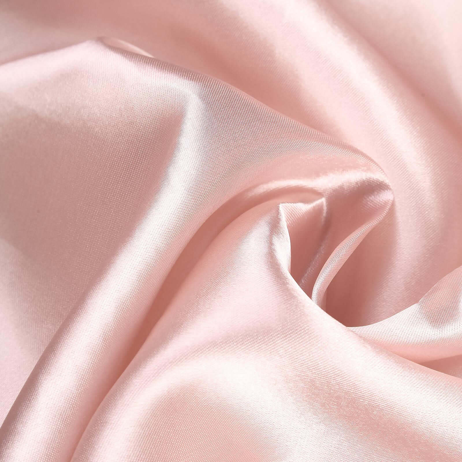 Satin Rectangular 90"x132" Tablecloth Dusty Rose - Seamless Table Cover - Linen Luxes