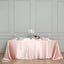 Satin Rectangular 90"x132" Tablecloth Dusty Rose - Seamless Table Cover - Linen Luxes