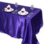 Satin Rectangular 90"x132" Tablecloth Purple - Seamless Table Cover - Linen Luxes