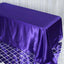 Satin Rectangular 90"x132" Tablecloth Purple - Seamless Table Cover - Linen Luxes