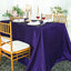 Satin Rectangular 90"x132" Tablecloth Purple - Seamless Table Cover - Linen Luxes