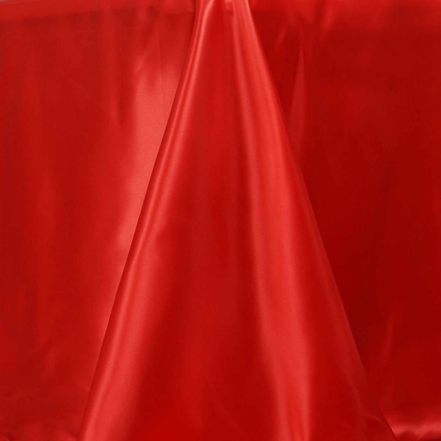 Satin Rectangular 90"x132" Tablecloth Red - Seamless Table Cover - Linen Luxes