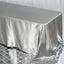 Satin Rectangular 90"x132" Tablecloth Silver - Seamless Table Cover - Linen Luxes