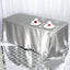 Satin Rectangular 90"x132" Tablecloth Silver - Seamless Table Cover - Linen Luxes