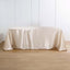Satin Rectangular 90"x156" Tablecloth Beige - Seamless Table Cover - Linen Luxes