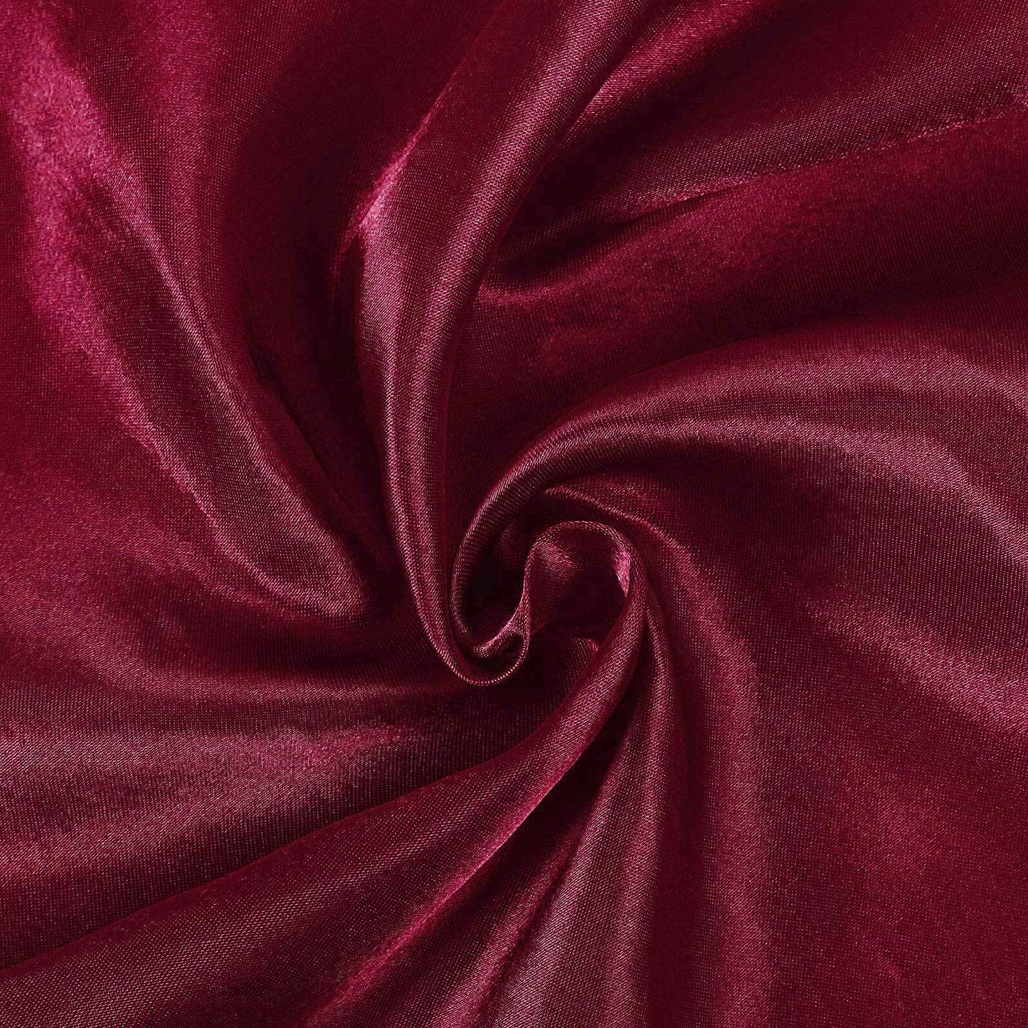 Satin Rectangular 90"x156" Tablecloth Burgundy - Seamless Table Cover - Linen Luxes