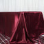 Satin Rectangular 90"x156" Tablecloth Burgundy - Seamless Table Cover - Linen Luxes