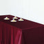 Satin Rectangular 90"x156" Tablecloth Burgundy - Seamless Table Cover - Linen Luxes