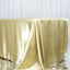 Satin Rectangular 90"x156" Tablecloth Champagne - Seamless Table Cover - Linen Luxes