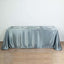 Satin Rectangular 90"x156" Tablecloth Dusty Blue - Seamless Table Cover - Linen Luxes