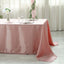 Satin Rectangular 90"x156" Tablecloth Dusty Rose - Seamless Table Cover - Linen Luxes
