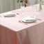 Satin Rectangular 90"x156" Tablecloth Dusty Rose - Seamless Table Cover - Linen Luxes