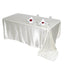 Satin Rectangular 90"x156" Tablecloth Ivory - Seamless Table Cover - Linen Luxes