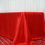 Satin Rectangular 90"x156" Tablecloth Red - Seamless Table Cover - Linen Luxes