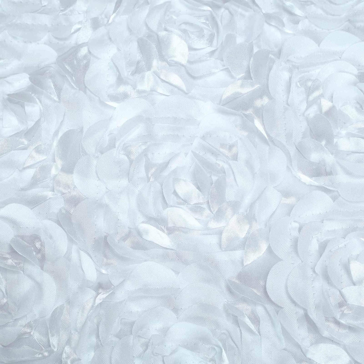 Satin Rosette Chair Cover for Banquet Chairs White - Stylish Stretch Fitted Slip - On Design for Sophisticated Gatherings - Linen Luxes