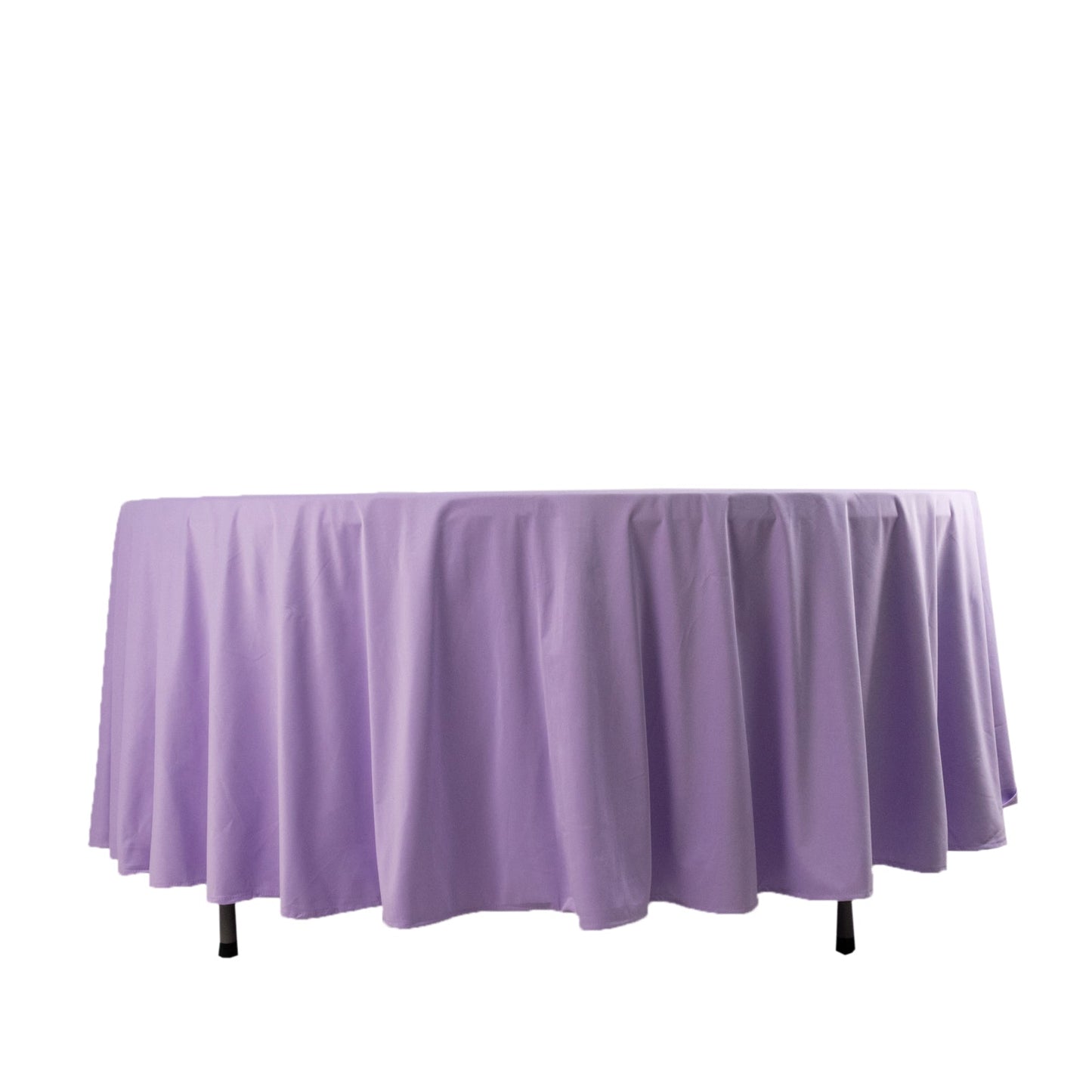 Scuba Round 108" Tablecloth Lavender Lilac - Wrinkle Free & Stain Resistant Table Cover