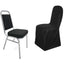 Scuba Stretch Chair Cover Black for Banquet Chairs Slim Fit Design - Wrinkle Free and Durable Slipcover - Linen Luxes