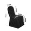 Scuba Stretch Chair Cover Black for Banquet Chairs Slim Fit Design - Wrinkle Free and Durable Slipcover - Linen Luxes