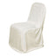 Scuba Stretch Chair Cover Ivory for Banquet Chairs Slim Fit Design - Wrinkle Free and Durable Slipcover - Linen Luxes