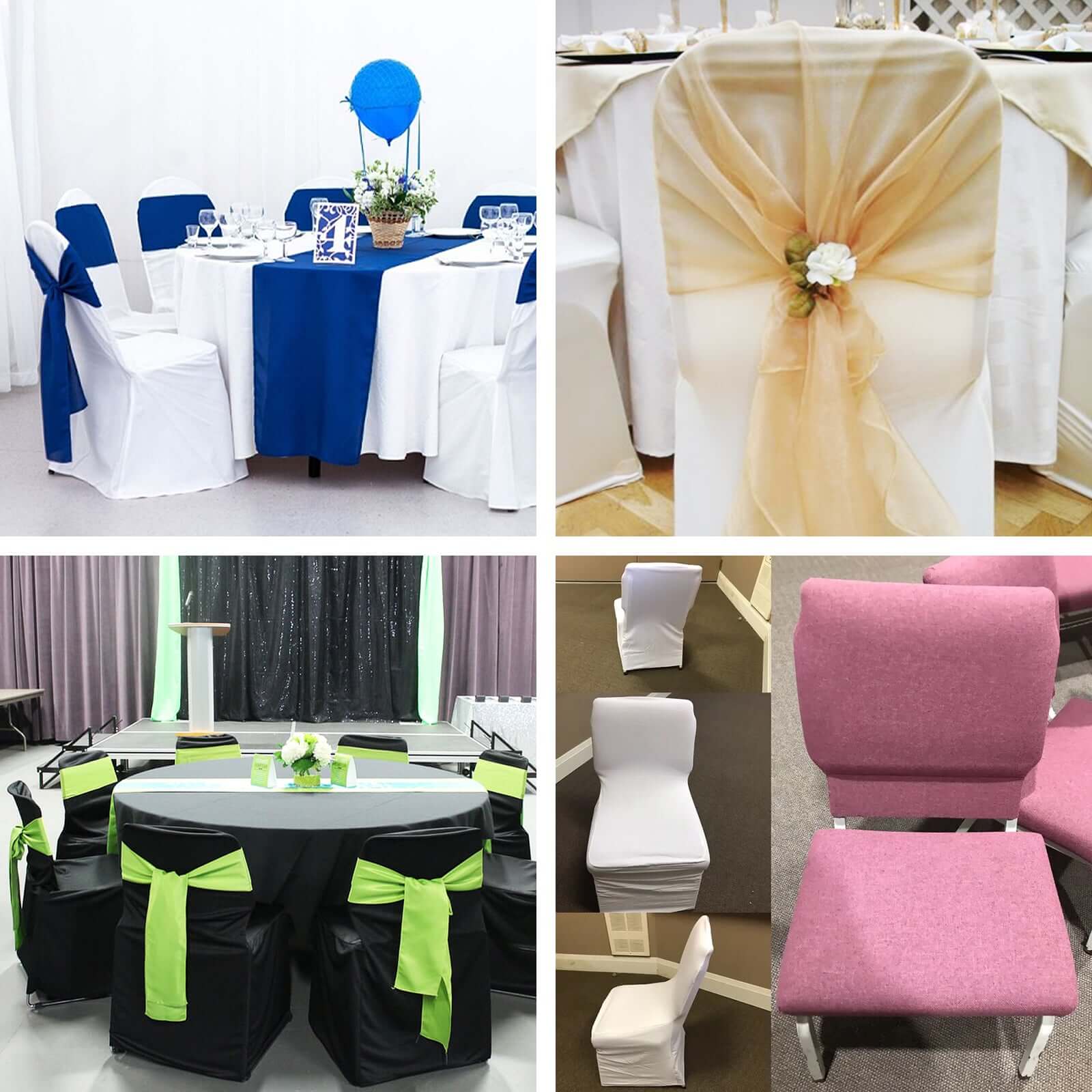 Scuba Stretch Chair Cover Ivory for Banquet Chairs Slim Fit Design - Wrinkle Free and Durable Slipcover - Linen Luxes