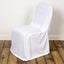 Scuba Stretch Chair Cover White for Banquet Chairs Slim Fit Design - Wrinkle Free and Durable Slipcover for Hotels, Parties & Ceremonies - Linen Luxes