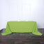 Polyester 90"x156" Rectangle Tablecloth Apple Green - Seamless Wrinkle-Resistant Table Cover