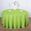 Polyester 120" Round Tablecloth Apple Green - Seamless Wrinkle-Resistant Table Cover