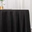 Scuba Round 132" Tablecloth Black - Wrinkle Free & Stain Resistant Seamless Table Cover for Weddings & Events