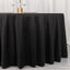 Scuba Round 120" Tablecloth Black - Wrinkle Free & Stain Resistant Seamless Table Cover for Weddings & Events